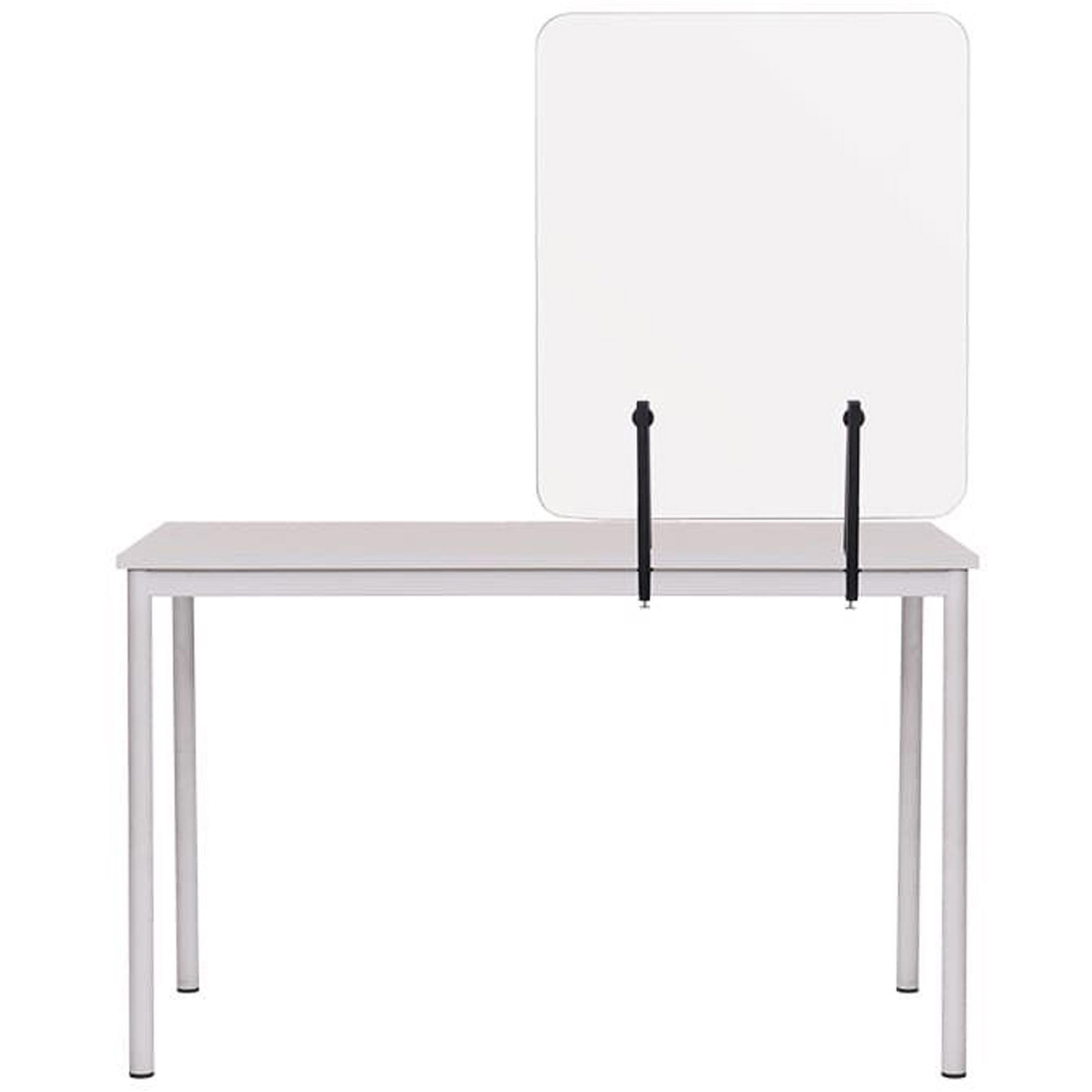 Bi-Silque Frameless Glass Desktop Barrier