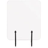 Bi-Silque Frameless Glass Desktop Barrier