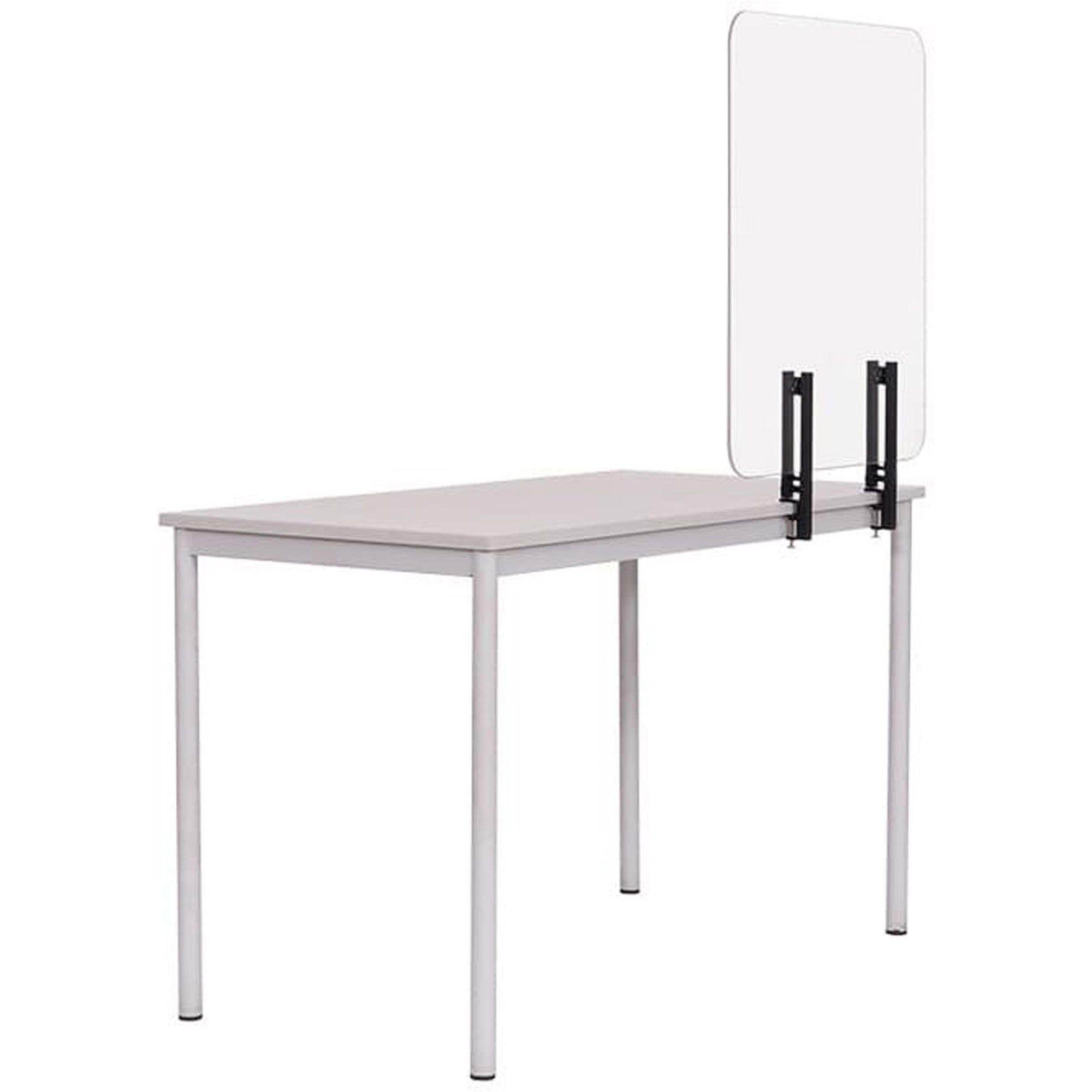 Bi-Silque Frameless Glass Desktop Barrier