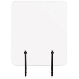 Bi-Silque Frameless Glass Desktop Barrier