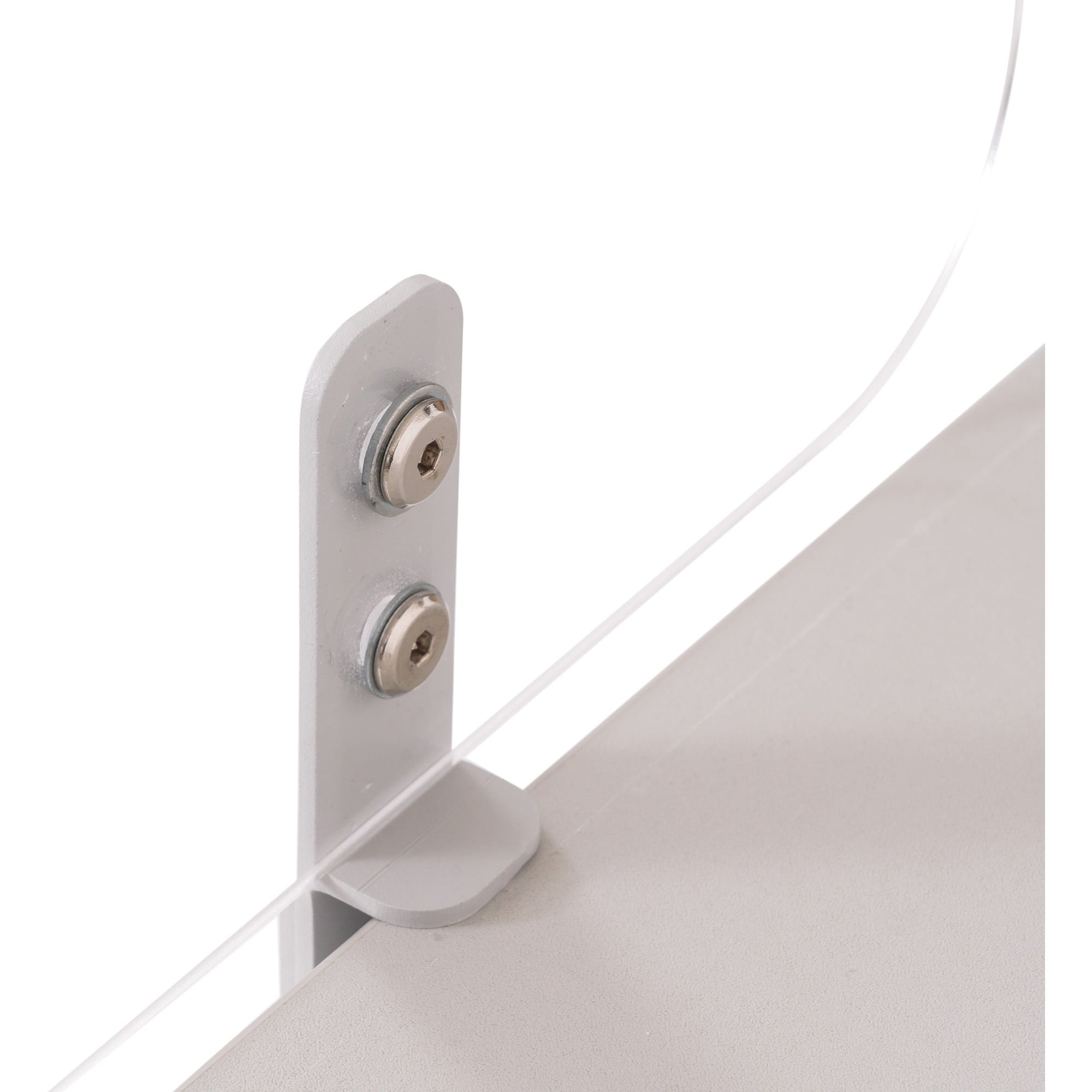 Bi-Silque Frameless Glass Desktop Barrier