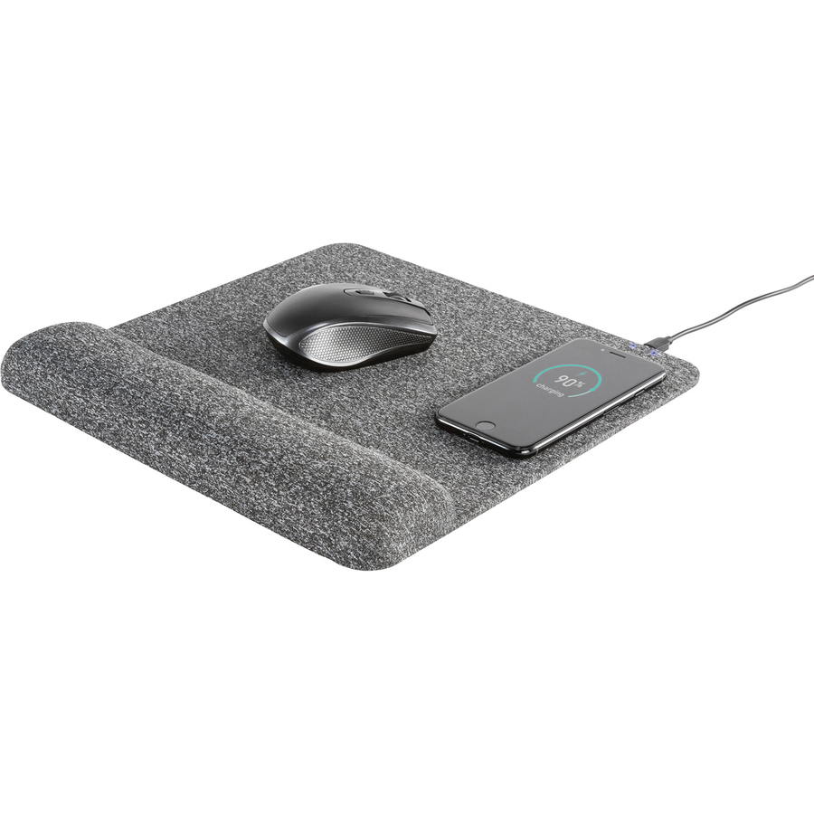 Allsop Powertrack Plush Wireless Charging Mousepad - (32304)