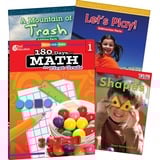 Shell Education Learn-at-Home Grade Level Math Bundle Printed Book by Jodene Smith
