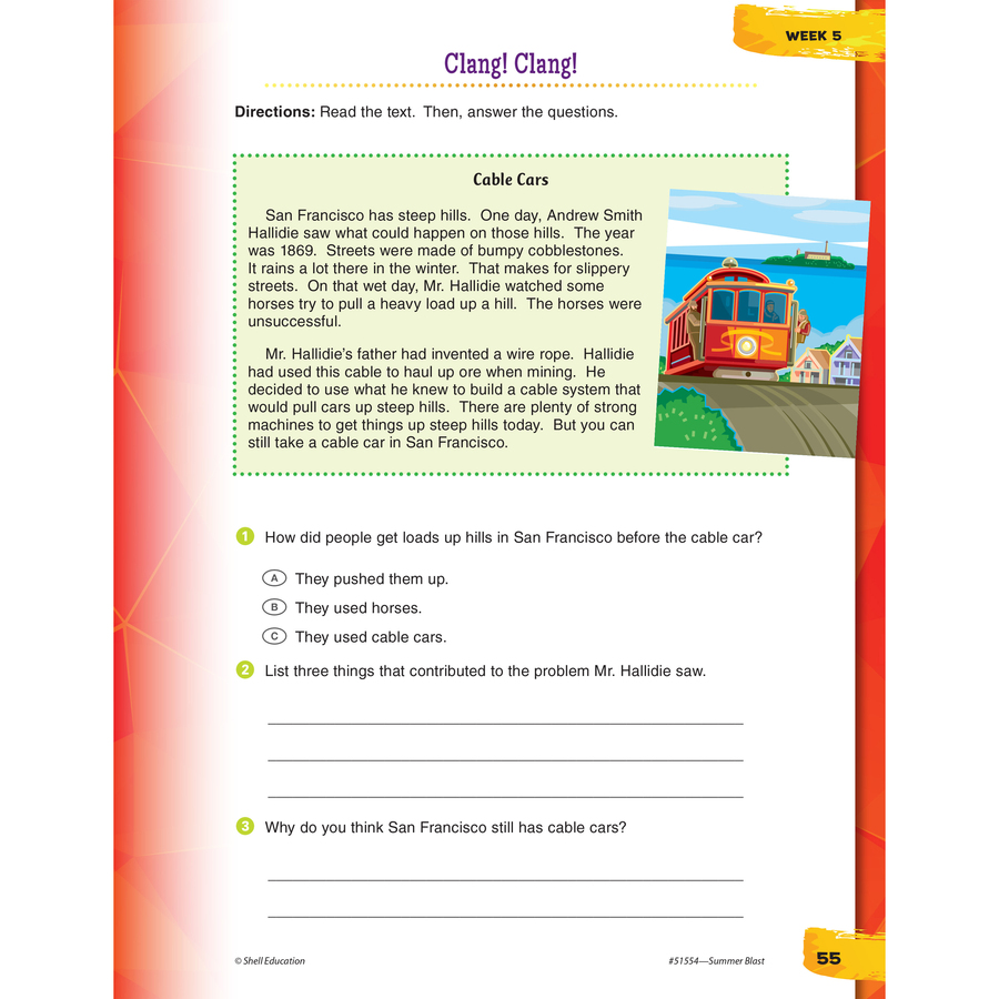 Shell Education Summer Blast Student Workbook Printed Book by Wendy Conklin