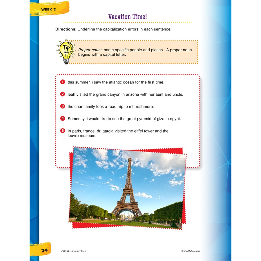 Shell Education Summer Blast Student Workbook Printed Book by Wendy Conklin