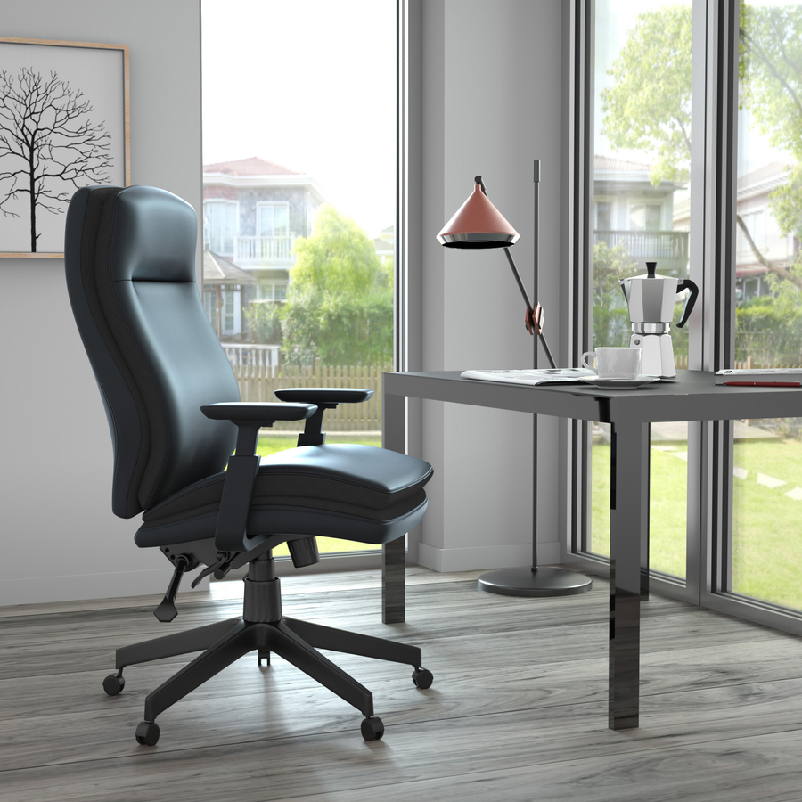 Lorell Premium Vinyl High-Back Executive Chair - Image 4