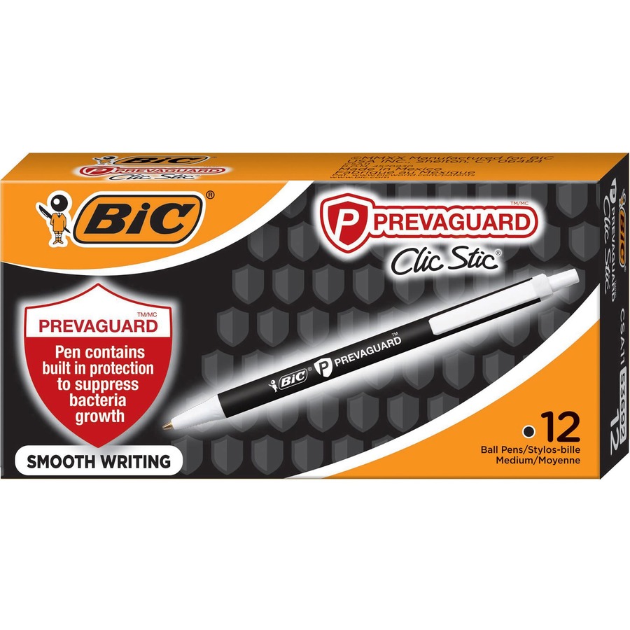 Bic Prevaguard Clic Stic Antimicrobial Ballpoint Pen