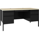 Lorell Fortress Double-Pedestal Teachers Desk