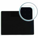 Viztex Viztex Glacier Black Multi-Purpose Grid Glass Dry Erase Board 24 X 36