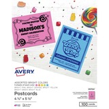 Avery&Reg Astrobrights Laser Inkjet Postcards