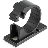 Startechcom 100 Self Adhesive Cable Management Clips - Ethernetnetwork Cableoffice Desk Cord Organizer - Sticky Wire Holderclamp Black