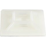 Startechcom 100 Pack Cable Tie Mounts with Adhesive Tape for 021in (55mm) Wide Ties - Nylonplastic Zip Tie Mounts - 94v-2 Fire & Ul