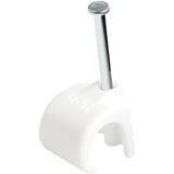 Startechcom 100 Pk Xl Cable Clips W Nail - Reusable Nail-in Clamps - Cord Mountingholding Clips - Cable Tacks Wire Fasteners White Taa