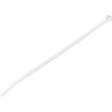 Startechcom 10(25cm) Cable Ties 2-58(68mm) Dia 50lb(22kg) Tensile Strength Nylon Self Locking Ties Ul Listed 100 Pack White