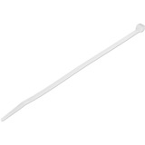 Startechcom 8(20cm) Cable Ties 2-18(55mm) Dia 50lb(22kg) Tensile Strength Nylon Self Locking Zip Ties Ul Listed 100 Pack White