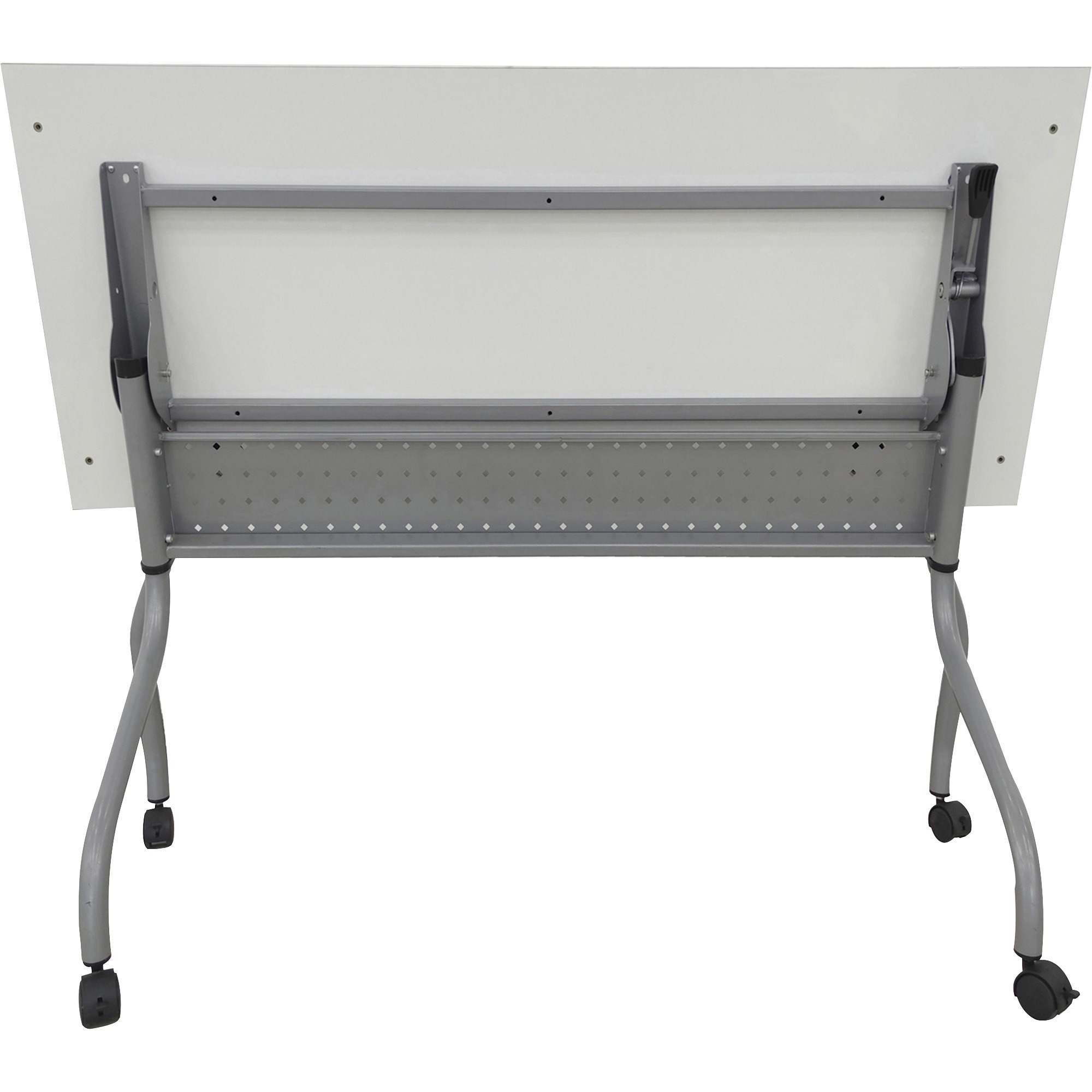 Lorell White Laminate Flip Top Training Table