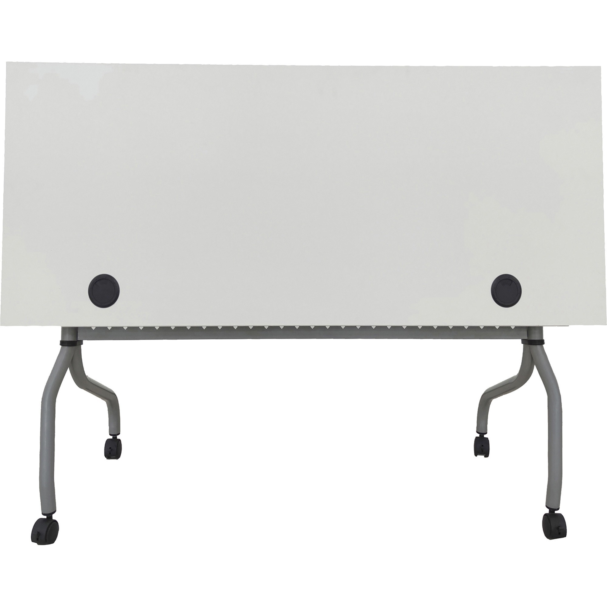 Lorell White Laminate Flip Top Training Table