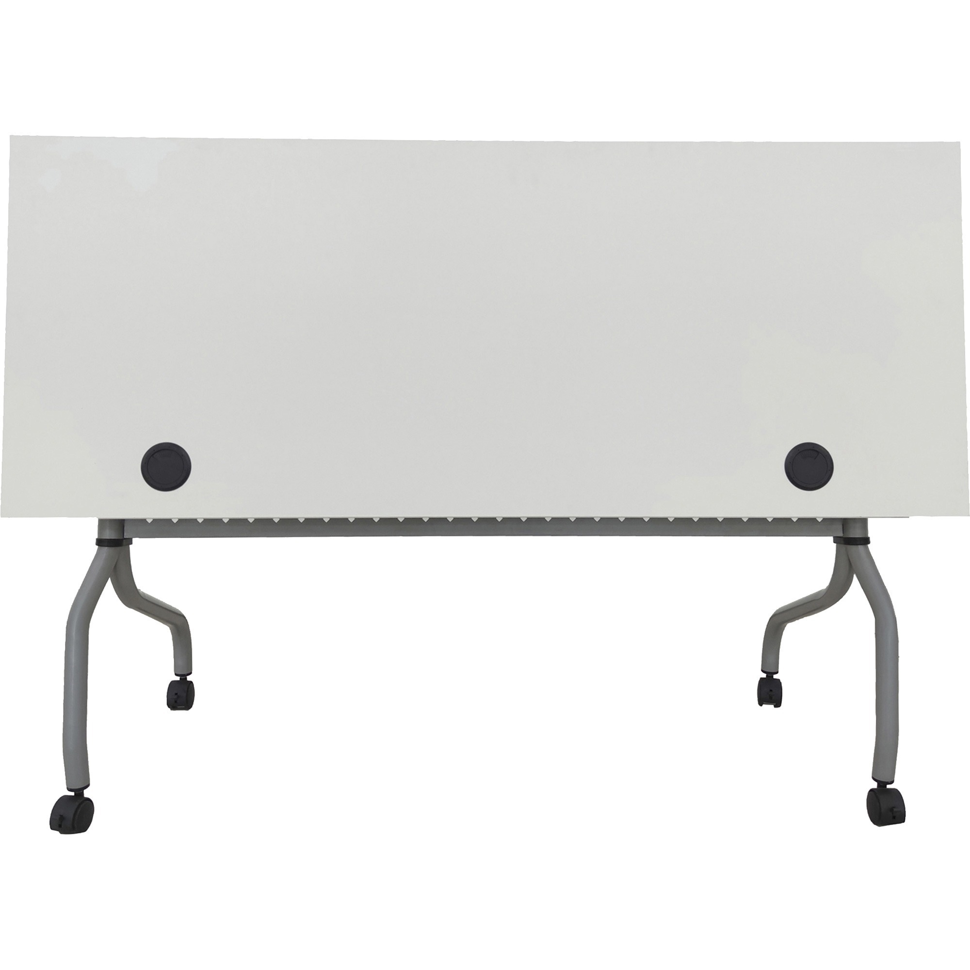 Lorell White Laminate Flip Top Training Table