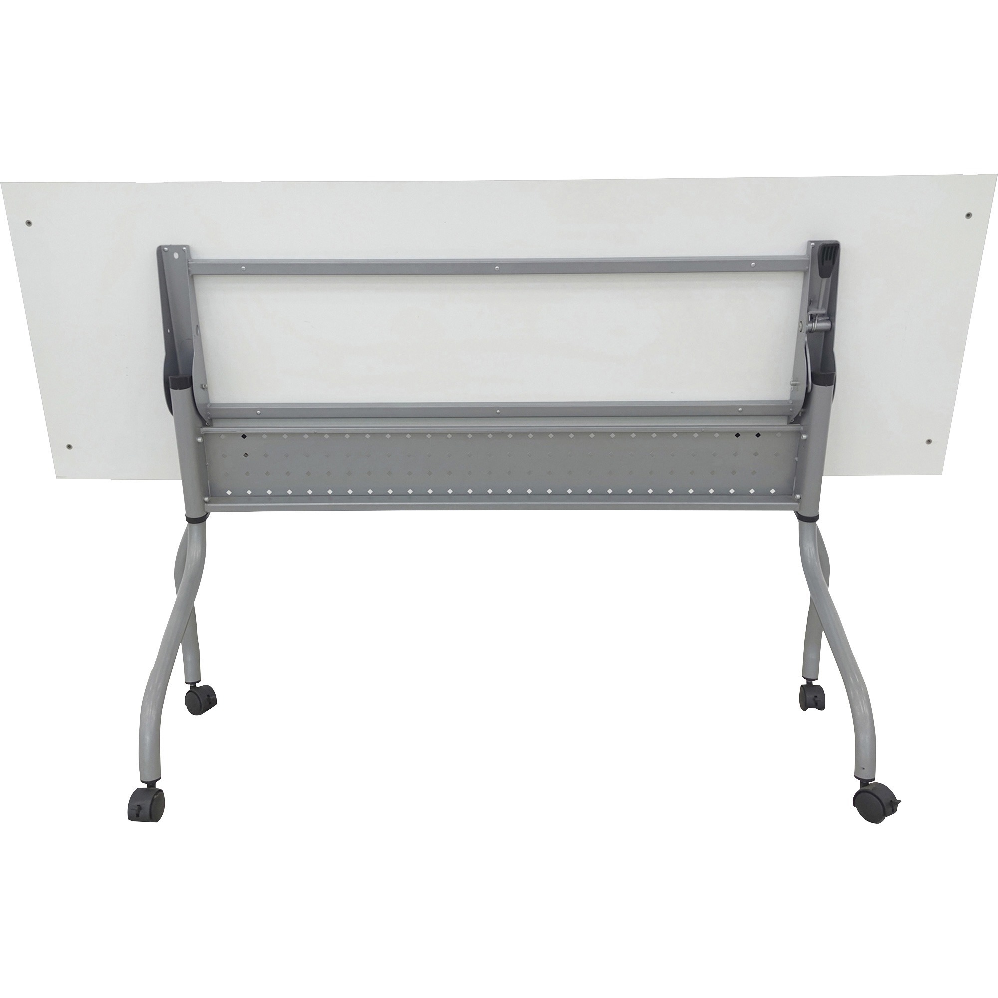 Lorell White Laminate Flip Top Training Table