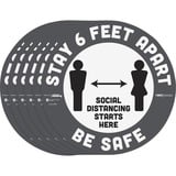Tabbies Besafe Stay 6 Feet Apart Floor Decals