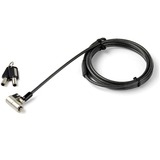 Startechcom 65 (2m) 3-in-1 Universal Laptop Cable Lock - Keyed Security Lock for K-Slot Nano & Wedge Slot Desktoplaptop - Anti-Theft
