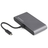 Startechcom Thunderbolt 3 Mini Dock - Portable Dual Monitor Tb3 Docking Station Displayport 4k 60hz - 1x Usb-a Gbe - 28cm (11) Cable