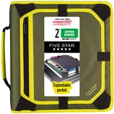 Five Star Zipper Binder with Expansion Panel 2 Rings Assorted Colors