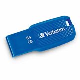 Verbatim 64gb Ergo Usb 30 Flash Drive - Blue