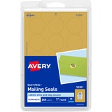 Avery&Reg Gold Metallic Mailing Seals