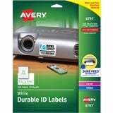 Avery&Reg Durable Easy Peel&Reg Id Labels Sure Feed&Reg Technology Permanent Adhesive 1-14 X 1-34 256 Labels (6791)