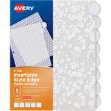 Avery&Reg Style Edge Insertable Plastic Dividers