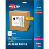 Avery&Reg Shipping Labels Trueblock&Reg Technology Permanent Adhesive 8-12 X 11 10 Labels (15265)