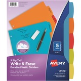 Avery&Reg Big Tab Write & Erase Durable Plastic Dividers