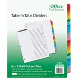 Avery&Reg Table N Tabs Multicolored Tab a-Z Dividers
