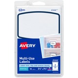 Avery&Reg Blue Border Removable Multi-Use Labels