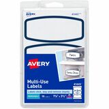 Avery&Reg Blue Border Removable Multi-Use Labels