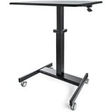 Startechcom Mobile Standing Desk - Portable Sit-Stand Ergonomic Height Adjustable Cart on Wheels - Rolling Computerlaptop Workstation