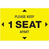 Avery&Reg Surface Safe Please Keep 1 Seat Apart Decals