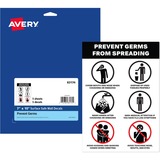 Avery&Reg Surface Safe Prevent Germs Wall Decals