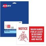 Avery&Reg Surface Safe Notice Wash Hands Wall Decals