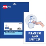 Avery&Reg Surface Safe Use Hand Sanitizer Wall Decals