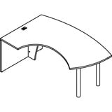 Groupe Lacasse Morpheo Collection Right Ellipse Table