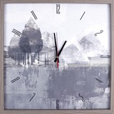 Lorell Gray Trees Decorative Wall Clock