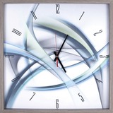 Lorell Green Lines Decorative Wall Clock
