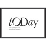 Lorell Today Not Stress Motivational Wall Art