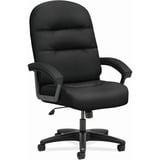 Hon Pillow-Soft Executive High-Back Chair Fixed Arms Black Fabric