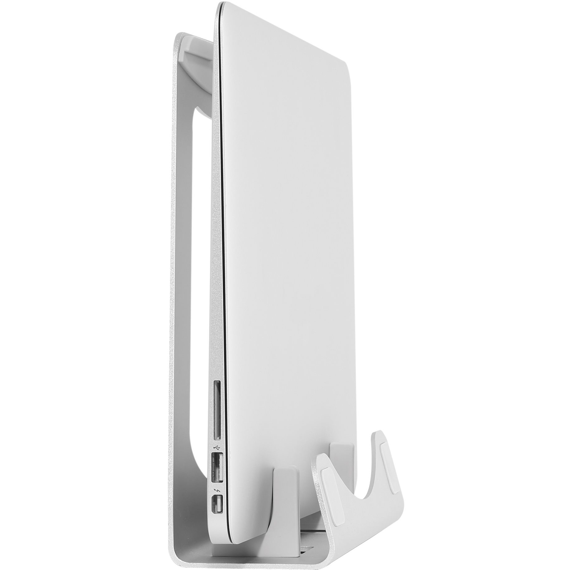 Startechcom Laptop Stand - 2-in-1 Ergonomic Laptop Riser Stand or Vertical Stand for Desk - for Ultrabooks Macbook Proair - Aluminum