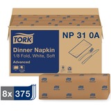 Tork White Dinner Napkin