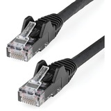 Startechcom 6ft (18m) Cat6 Ethernet Cable Lszh (Low Smoke Zero Halogen) 10 Gbe Snagless 100w Poe Utp Rj45 Black Network Patch Cord Etl