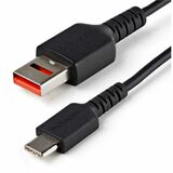 Startechcom 3ft (1m) Secure Charging Cable Usb-a to Usb-C Data Blocker Charge-Only Cable Secure Charger Adapter Cable for Phonetablet